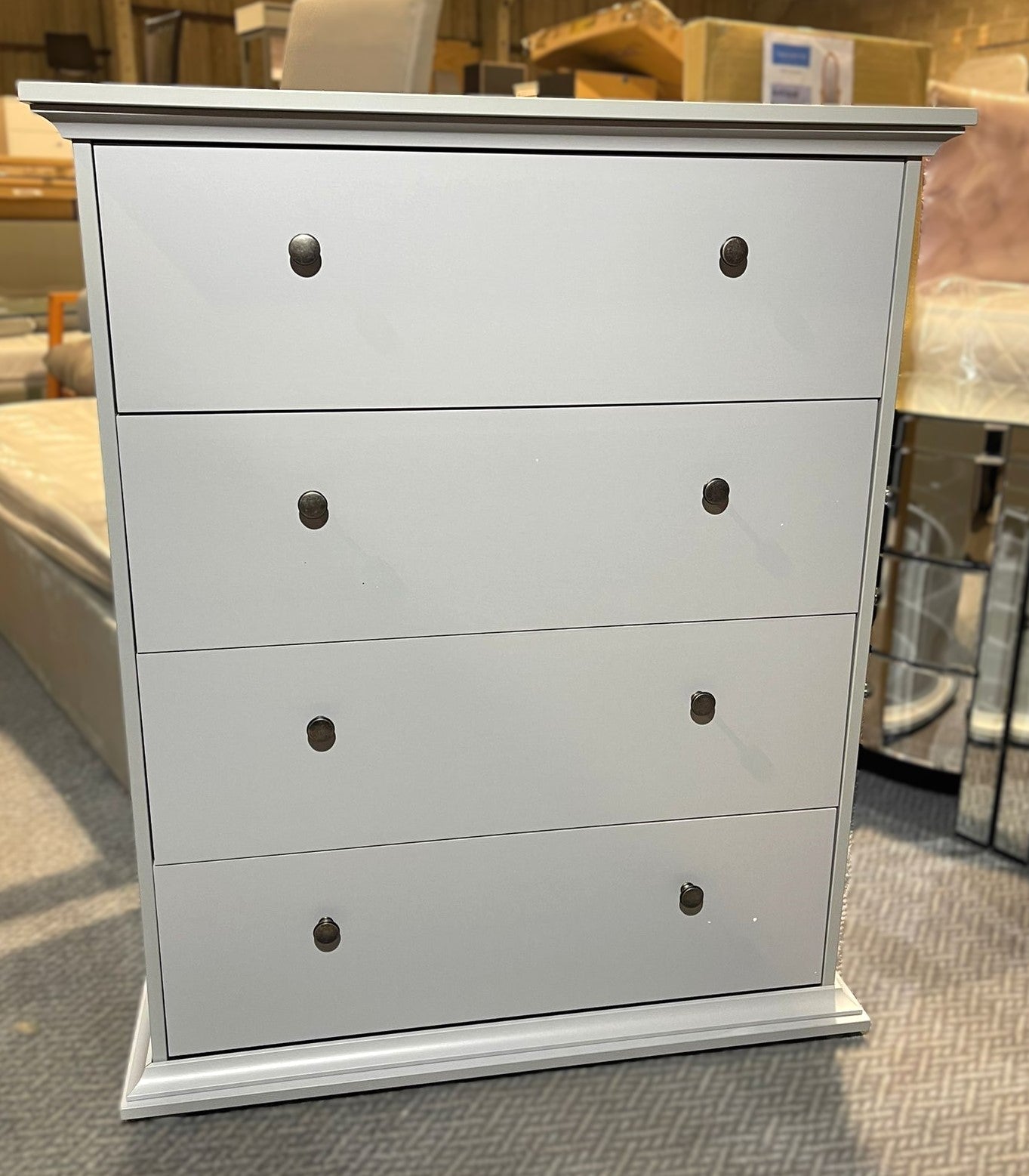 Assembled Habitat Heathland 4 Drawer Chest - Grey